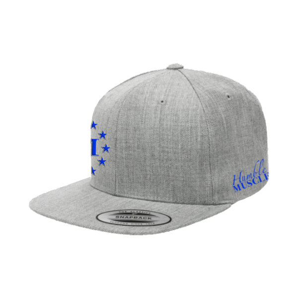 Unisex Snapback Hat | HM Stars | Grey Royal