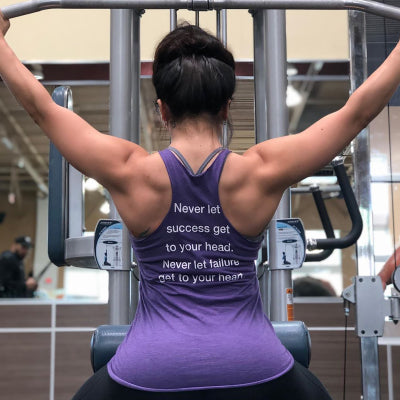 Ladies Tank | Success Quote | Purple